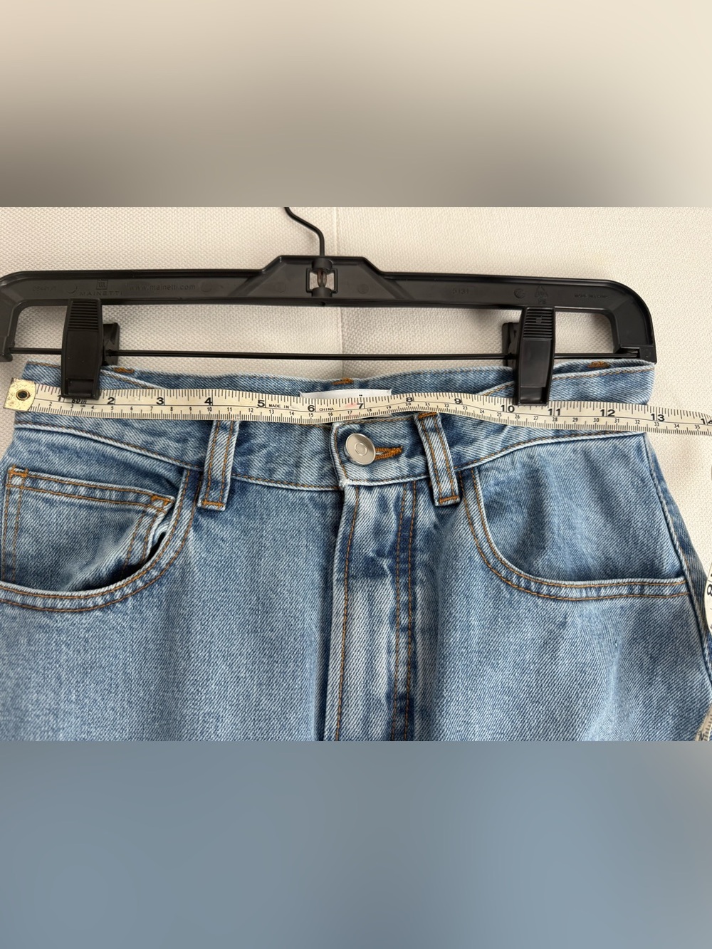 Alaïa High-Rise Round Denim Jeans / Pants in Blue Size FR 36 - Picture 9 of 11